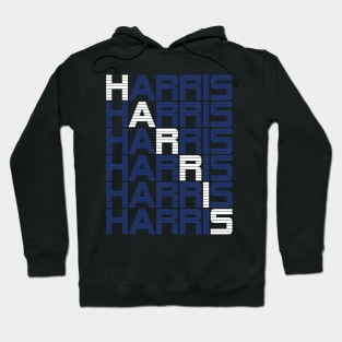 HARRIS text stacks Hoodie